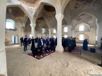 Dini icma rəhbərləri Ağdamda Cümə məscidini ziyarət ediblər (FOTO)