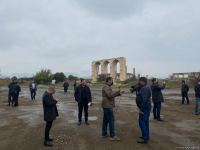Türk Şurasının nümayəndə heyəti Ağdam Dram teatrının qalıqlarına baxıblar (FOTO)