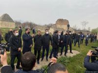 Türk Şurasının nümayəndə heyəti ermənilərin viran qoyduğu Ağdamın "İmarət"ində - Trend TV-nin REPORTAJI