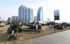 Prezident İlham Əliyev Bakıda Hərbi Qənimətlər Parkının açılışında iştirak edib (YENİLƏNİB - 2) (FOTO/VİDEO)