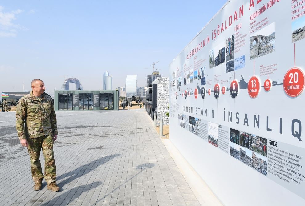 Prezident İlham Əliyev Bakıda Hərbi Qənimətlər Parkının açılışında iştirak edib (YENİLƏNİB - 2) (FOTO/VİDEO)