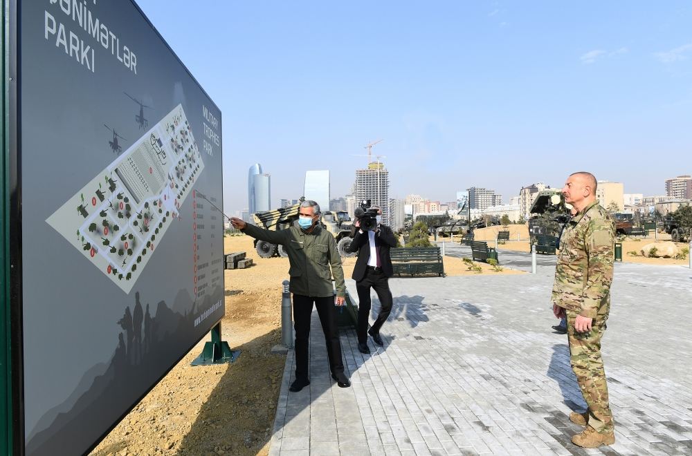 Prezident İlham Əliyev Bakıda Hərbi Qənimətlər Parkının açılışında iştirak edib (YENİLƏNİB - 2) (FOTO/VİDEO)
