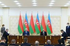 Azərbaycan-Belarus sənədləri imzalanıb (FOTO)