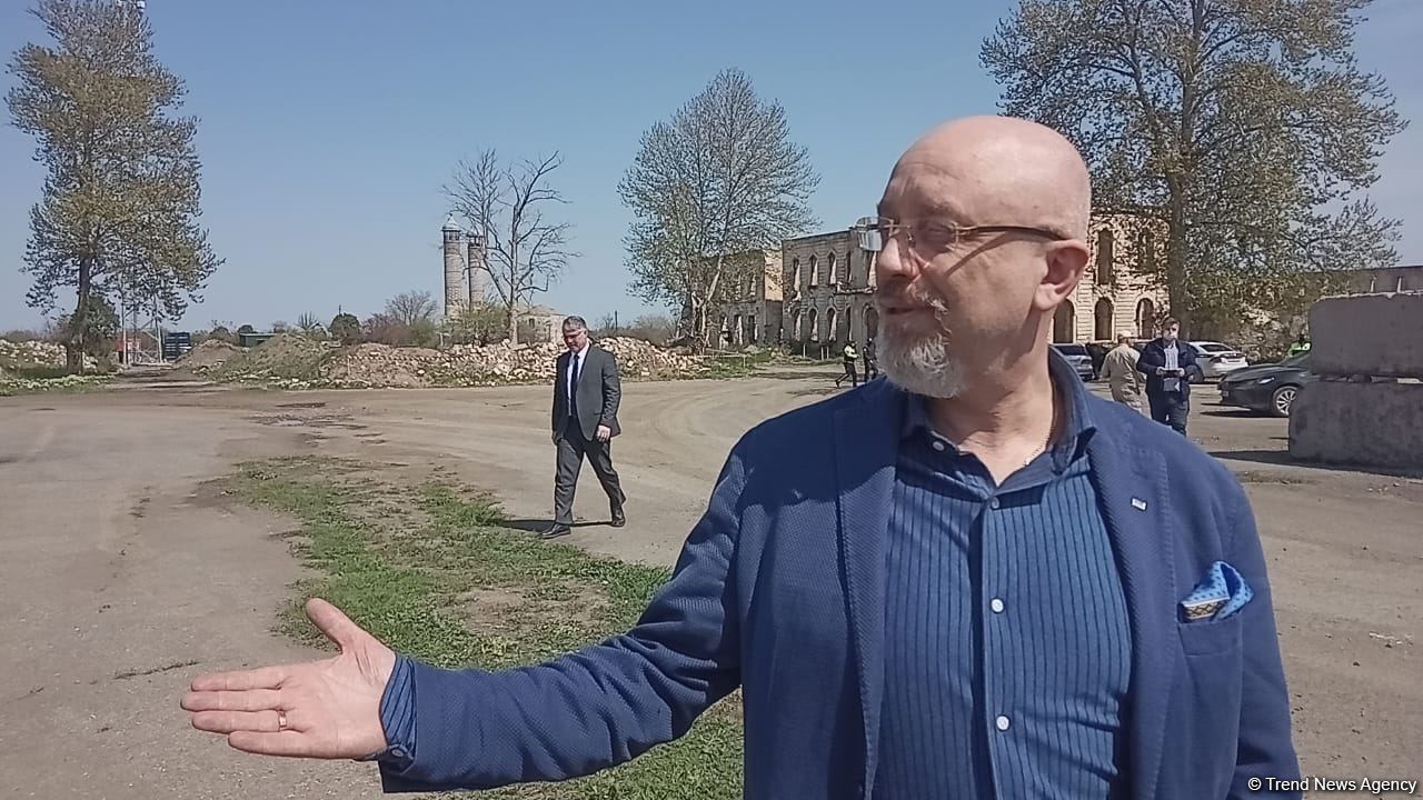 Ukrayna Baş nazirinin müavini Ağdama gedib (FOTO)