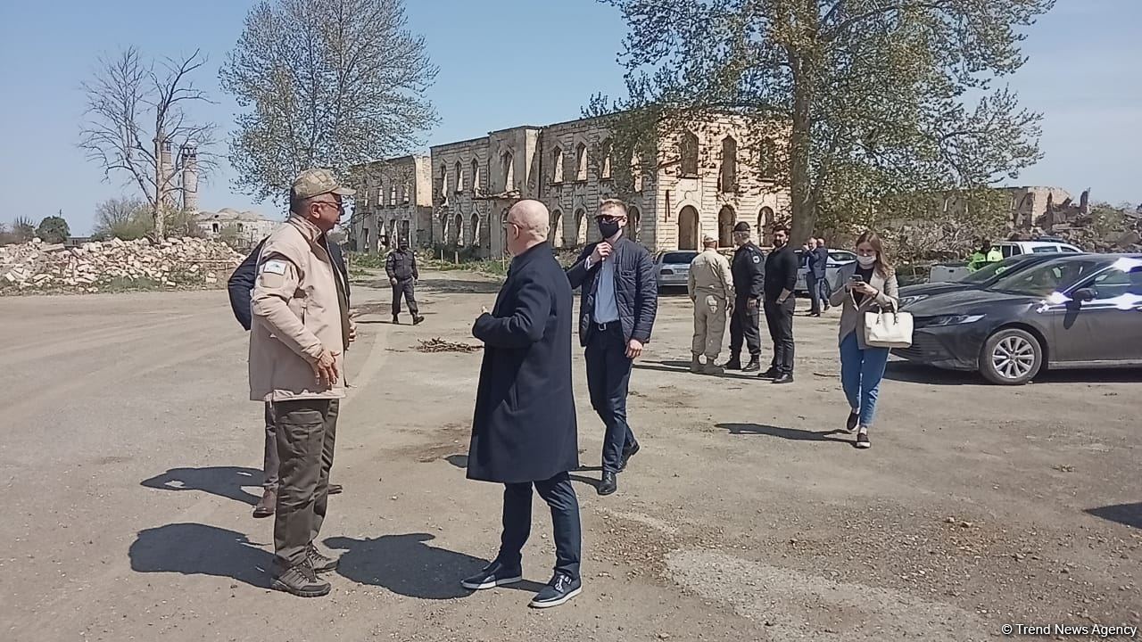 Ukrayna Baş nazirinin müavini Ağdama gedib (FOTO)