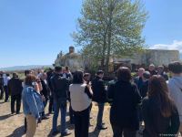 Bir qrup jurnalist Ağdama səfər edib (FOTO)