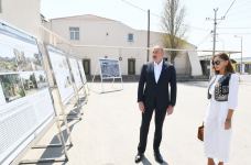 Prezident İlham Əliyev və birinci xanım Mehriban Əliyeva Pirşağıda yenidənqurma və təmir-bərpa işlərinin təməlqoyma tədbirində iştirak ediblər (FOTO/VİDEO) (YENİLƏNİB-2)