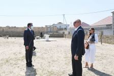 Prezident İlham Əliyev və birinci xanım Mehriban Əliyeva Pirşağıda yenidənqurma və təmir-bərpa işlərinin təməlqoyma tədbirində iştirak ediblər (FOTO/VİDEO) (YENİLƏNİB-2)