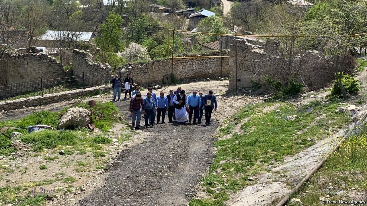 Alban-Udi xristian dini icmasının üzvləri Tuğdakı qədim alban məbədində  – Trend TV-nin REPORTAJI
