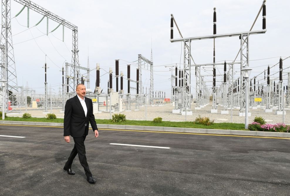 Prezident İlham Əliyev yenidən qurulan “Hövsan” və “Maştağa” yarımstansiyalarının açılışını edib (FOTO/VİDEO) (YENİLƏNİB-2)