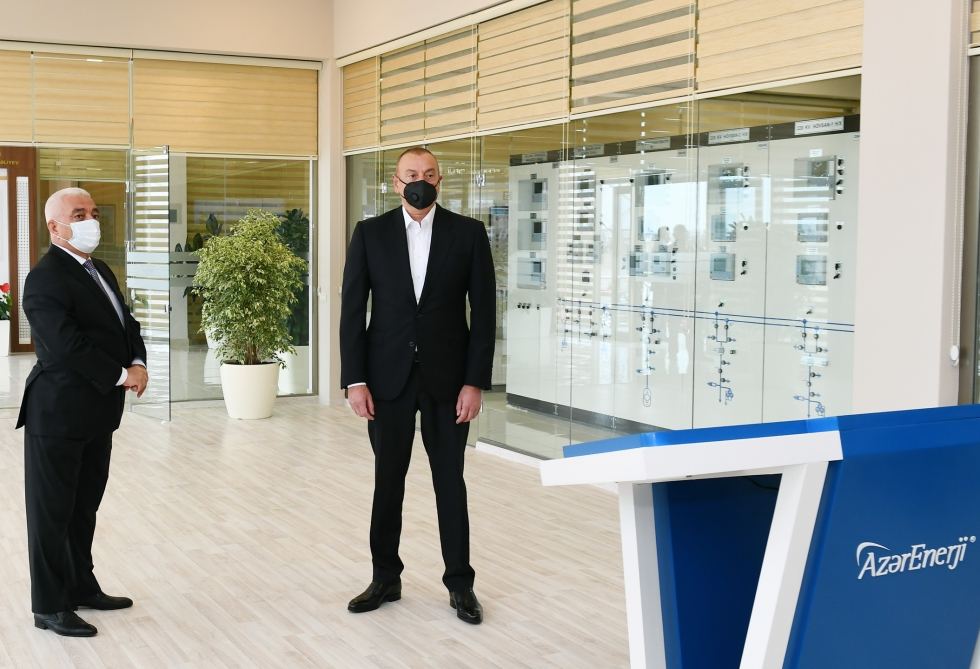 Prezident İlham Əliyev yenidən qurulan “Hövsan” və “Maştağa” yarımstansiyalarının açılışını edib (FOTO/VİDEO) (YENİLƏNİB-2)