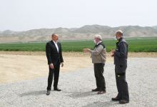 Prezident İlham Əliyev Hacıqabulda "Aqro Dairy" MMC-nin aqroparkının təqdimatında iştirak edib (FOTO)(YENİLƏNİB)