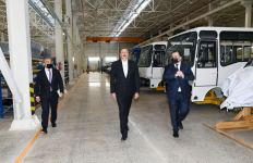 Prezident İlham Əliyev Hacıqabul Sənaye Məhəlləsinin açılışında iştirak edib (FOTO) (YENİLƏNİB)