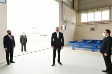 Prezident İlham Əliyev Hacıqabul Sənaye Məhəlləsinin açılışında iştirak edib (FOTO) (YENİLƏNİB)