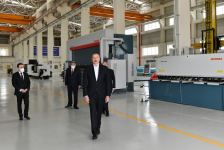 Prezident İlham Əliyev Hacıqabul Sənaye Məhəlləsinin açılışında iştirak edib (FOTO) (YENİLƏNİB)