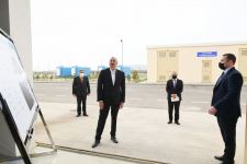 Prezident İlham Əliyev Hacıqabul Sənaye Məhəlləsinin açılışında iştirak edib (FOTO) (YENİLƏNİB)