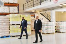 Prezident İlham Əliyev Hacıqabul Sənaye Məhəlləsinin açılışında iştirak edib (FOTO) (YENİLƏNİB)