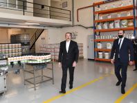 Prezident İlham Əliyev Hacıqabul Sənaye Məhəlləsinin açılışında iştirak edib (FOTO) (YENİLƏNİB)