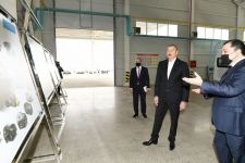 Prezident İlham Əliyev Hacıqabul Sənaye Məhəlləsinin açılışında iştirak edib (FOTO) (YENİLƏNİB)