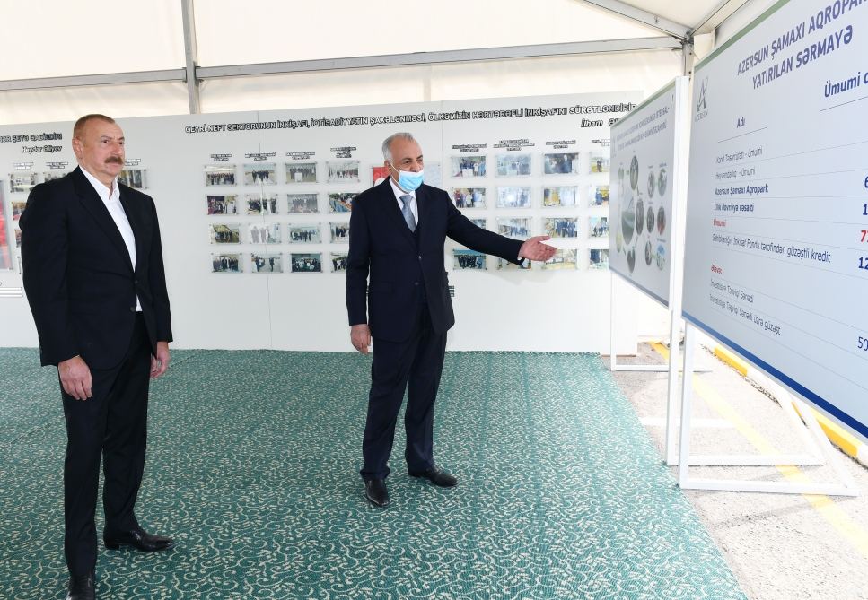 Prezident İlham Əliyev Hacıqabulda “Azərsun Şamaxı Aqropark”ın açılışında iştirak edib (FOTO)(YENİLƏNİB)