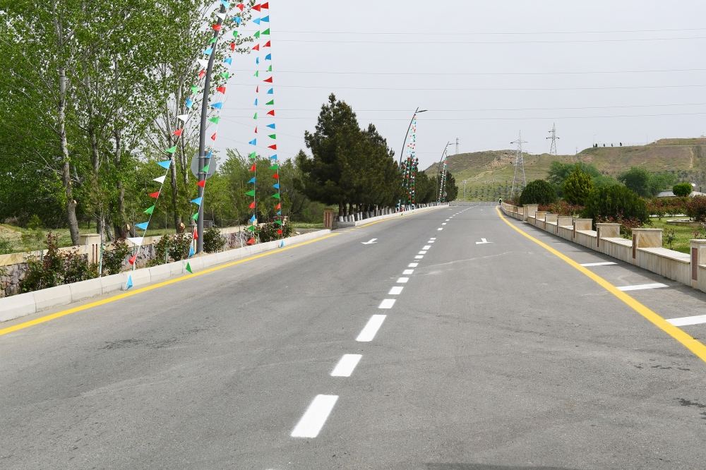 Prezident İlham Əliyev Hacıqabul-Muğan avtomobil yolunun yenidənqurmadan sonra istifadəyə verilməsi tədbirində iştirak edib (FOTO) (YENİLƏNİB)