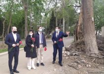 Fransalı hüquqşünaslar Gəncəyə səfər ediblər (FOTO)