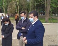 Fransalı hüquqşünaslar Gəncəyə səfər ediblər (FOTO)