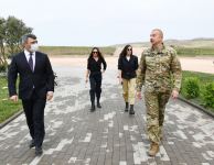 Prezident İlham Əliyev və birinci xanım Mehriban Əliyeva Cəbrayıl və Zəngilan rayonlarında olublar (YENİLƏNİB-2) (FOTO/VİDEO)