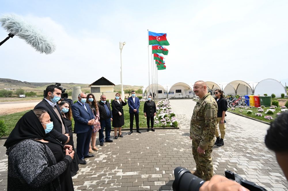 Prezident İlham Əliyev və birinci xanım Mehriban Əliyeva Cəbrayıl və Zəngilan rayonlarında olublar (YENİLƏNİB-2) (FOTO/VİDEO)