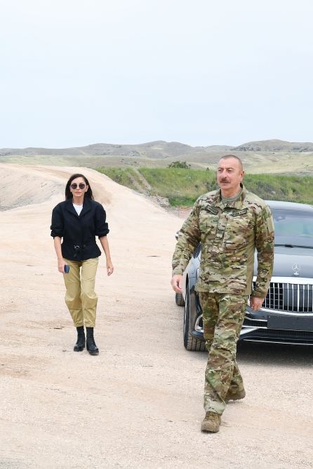 Prezident İlham Əliyev və birinci xanım Mehriban Əliyeva Cəbrayıl və Zəngilan rayonlarında olublar (YENİLƏNİB-2) (FOTO/VİDEO)
