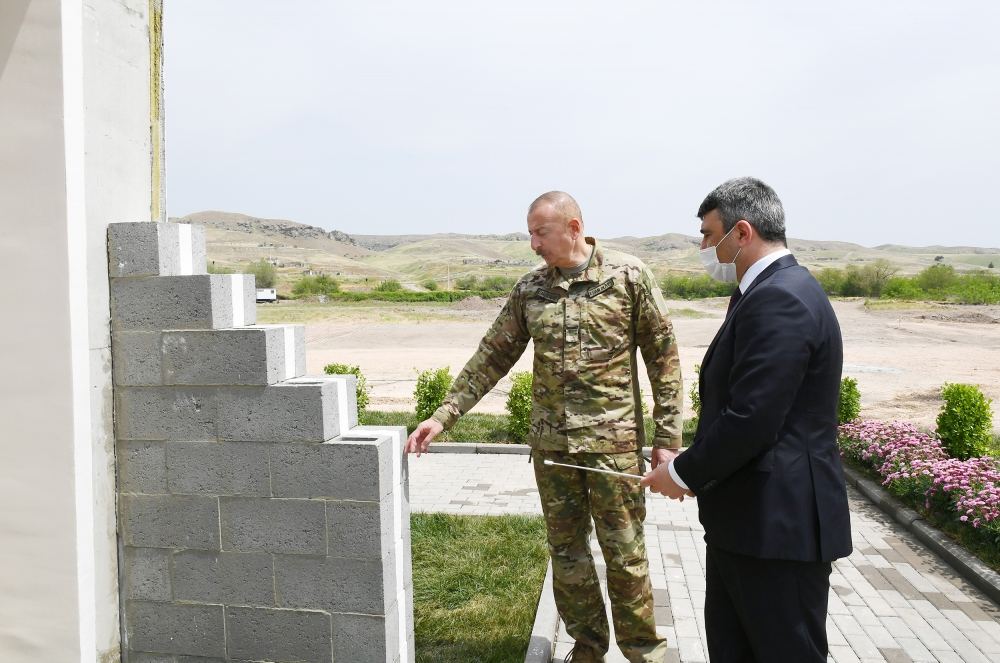 Prezident İlham Əliyev və birinci xanım Mehriban Əliyeva Cəbrayıl və Zəngilan rayonlarında olublar (YENİLƏNİB-2) (FOTO/VİDEO)