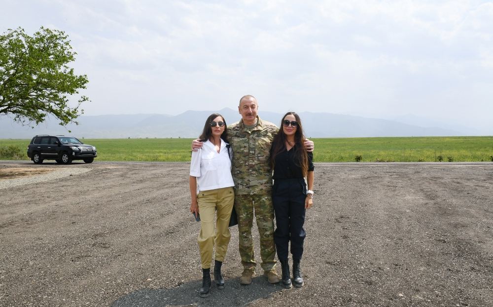 Prezident İlham Əliyev və birinci xanım Mehriban Əliyeva Cəbrayıl və Zəngilan rayonlarında olublar (YENİLƏNİB-2) (FOTO/VİDEO)