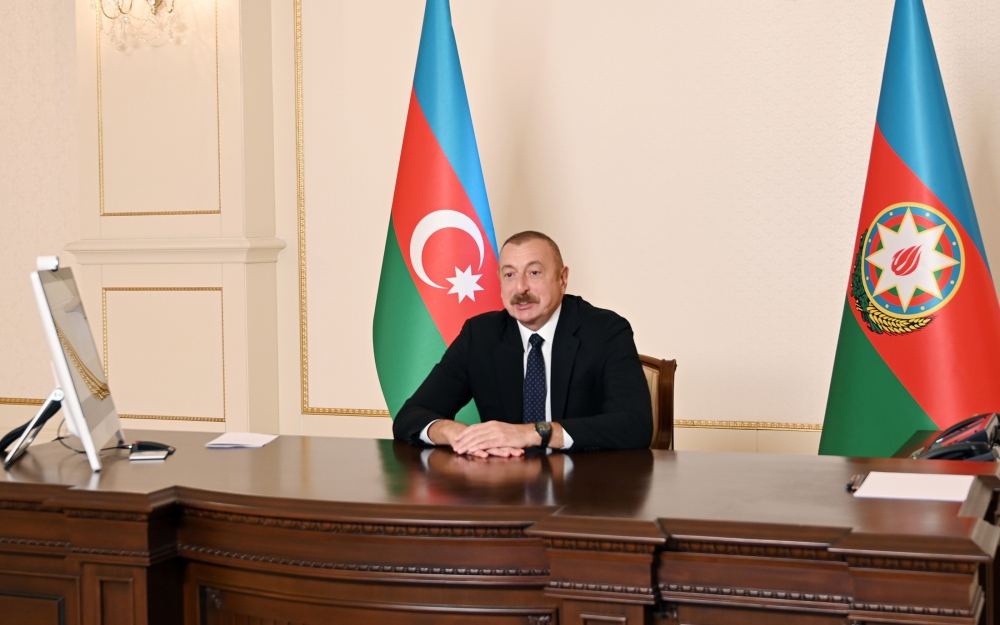 Prezident İlham Əliyevin Dünya İqtisadi Forumunun prezidenti ilə videokonfrans formatında görüşü olub (FOTO/VİDEO) (YENİLƏNİB)
