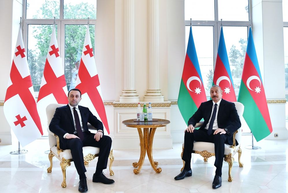 Prezident İlham Əliyev Gürcüstanın Baş nazirini qəbul edib (FOTO/VİDEO) (YENİLƏNİB)