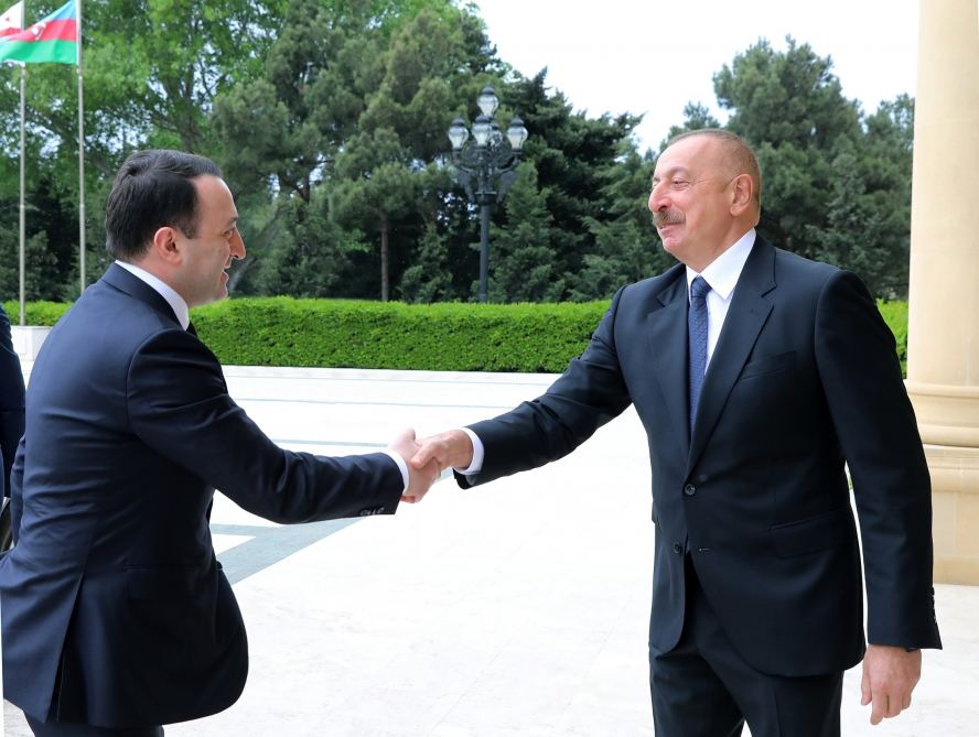 Prezident İlham Əliyev Gürcüstanın Baş nazirini qəbul edib (FOTO/VİDEO) (YENİLƏNİB)