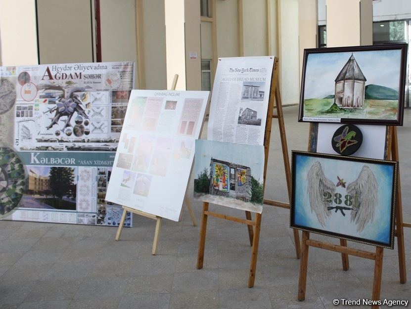 Odlar Yurdu Universitetində “Mən Qarabağam" layihəsi çərçivəsinə sərgi keçirilib (FOTO)