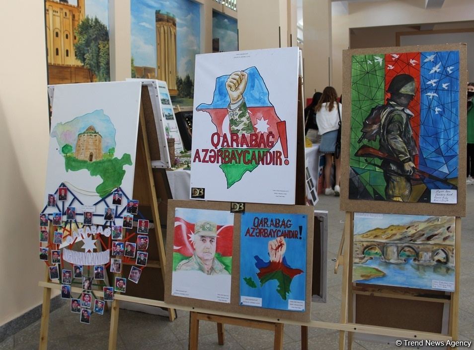 Odlar Yurdu Universitetində “Mən Qarabağam" layihəsi çərçivəsinə sərgi keçirilib (FOTO)