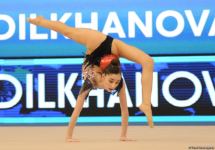 Milli Gimnastika Arenasında bədii gimnastika üzrə Dünya Kubokunun birinci günü başlayıb (FOTO) (ƏLAVƏ OLUNUB)
