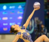 Milli Gimnastika Arenasında bədii gimnastika üzrə Dünya Kubokunun birinci günü başlayıb (FOTO) (ƏLAVƏ OLUNUB)
