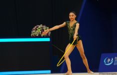 Bədii gimnastika üzrə Dünya Kubokunun birinci günündə maraqlı anlar (FOTO)