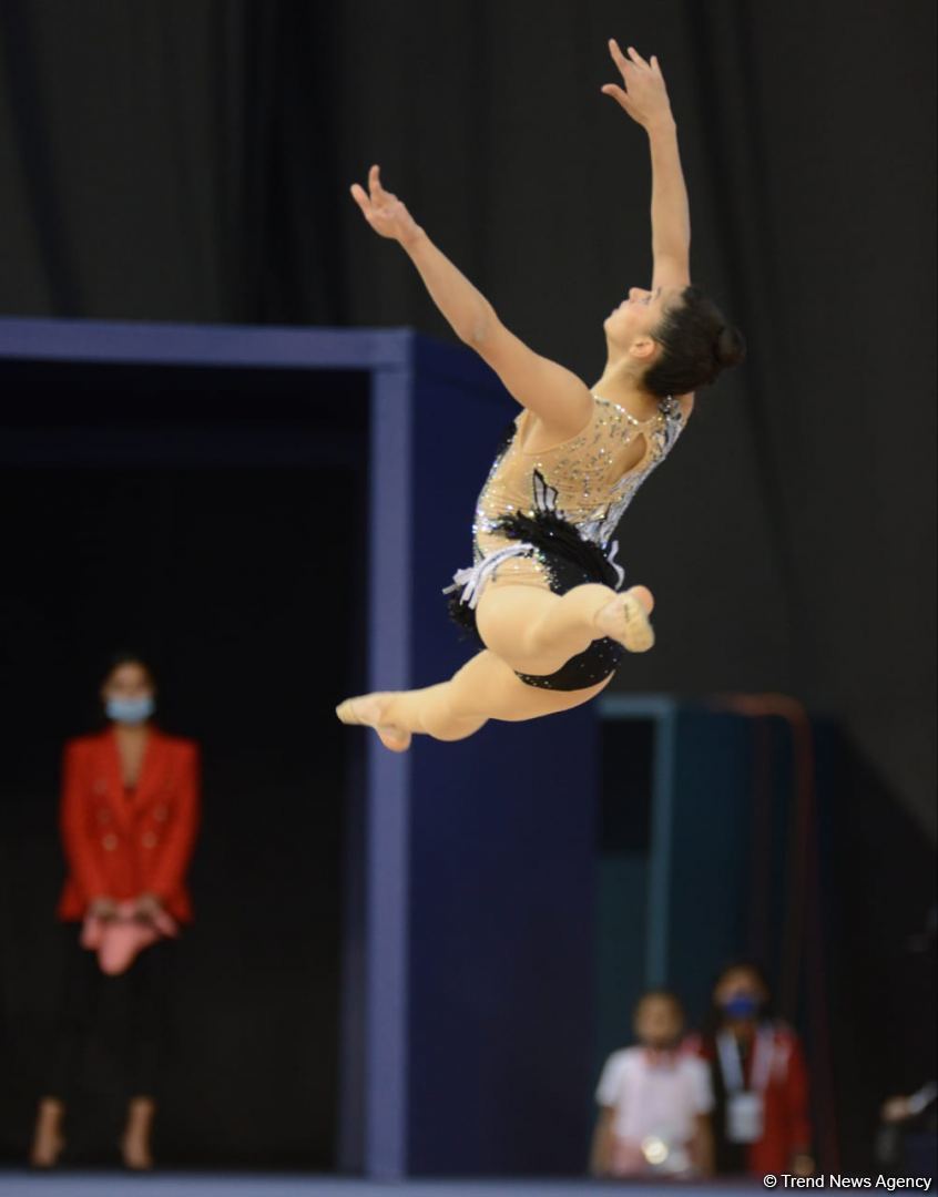 Milli Gimnastika Arenasında bədii gimnastika üzrə Dünya Kubokunun birinci günü başlayıb (FOTO) (ƏLAVƏ OLUNUB)