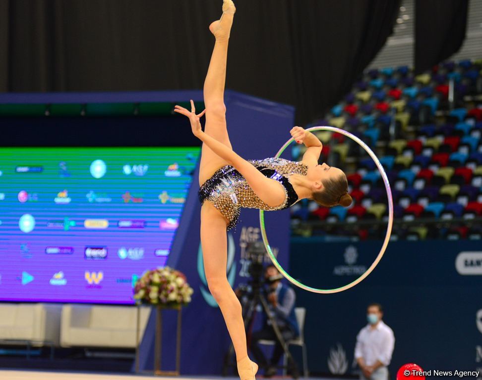Milli Gimnastika Arenasında bədii gimnastika üzrə Dünya Kubokunun birinci günü başlayıb (FOTO) (ƏLAVƏ OLUNUB)