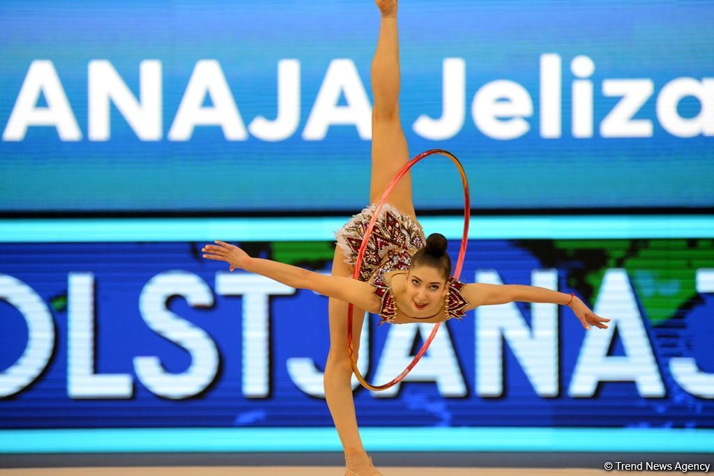 Milli Gimnastika Arenasında bədii gimnastika üzrə Dünya Kubokunun birinci günü başlayıb (FOTO) (ƏLAVƏ OLUNUB)