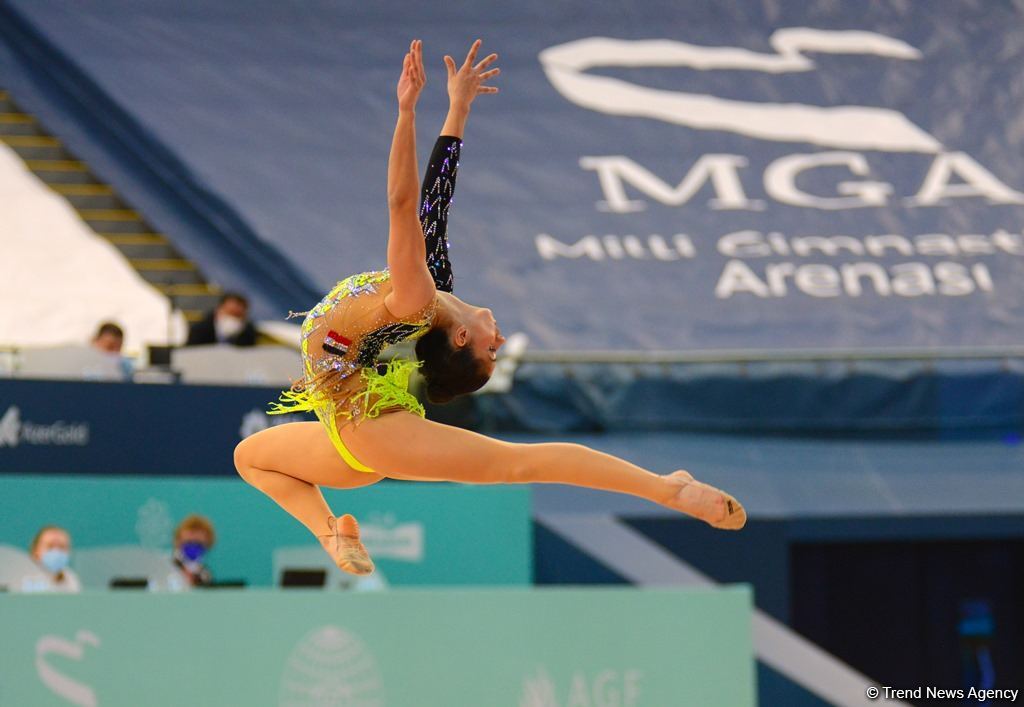 Milli Gimnastika Arenasında bədii gimnastika üzrə Dünya Kubokunun birinci günü başlayıb (FOTO) (ƏLAVƏ OLUNUB)