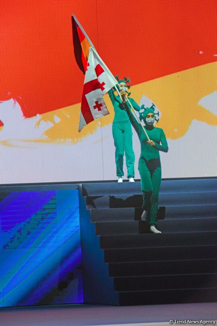 Bakıda bədii gimnastika üzrə Dünya Kubokunun açılış mərasimi keçirilib (FOTO)