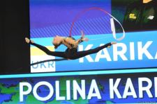 Milli Gimnastika Arenasında bədii gimnastika üzrə Dünya Kubokunun ikinci günü başlayıb (FOTO)