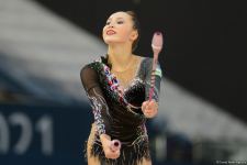 Milli Gimnastika Arenasında bədii gimnastika üzrə Dünya Kubokunun ikinci günü başlayıb (FOTO)