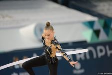 Milli Gimnastika Arenasında bədii gimnastika üzrə Dünya Kubokunun ikinci günü başlayıb (FOTO)