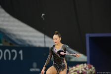 Milli Gimnastika Arenasında bədii gimnastika üzrə Dünya Kubokunun ikinci günü başlayıb (FOTO)
