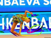 Milli Gimnastika Arenasında bədii gimnastika üzrə Dünya Kuboku davam edir (FOTO)